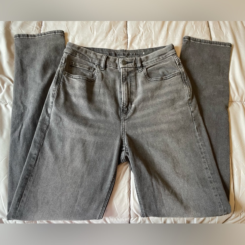NWT American Eagle Curvy mom Jeans in black, size 6 Extra Long